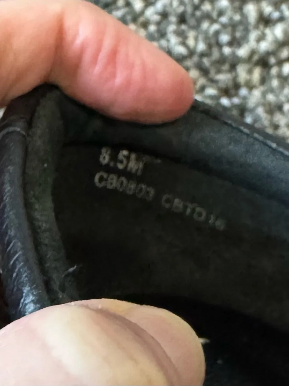 b.o.c. Women’s Nadiya Slip-On Black Leather Wedge Shoes Size 8.5